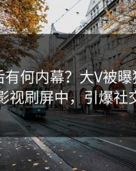 了解背后有何内幕？大V被曝猛料，人人影视刷屏中，引爆社交圈