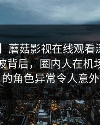 【紧急】蘑菇影视在线观看深度揭秘：八卦风波背后，圈内人在机场贵宾室的角色异常令人意外